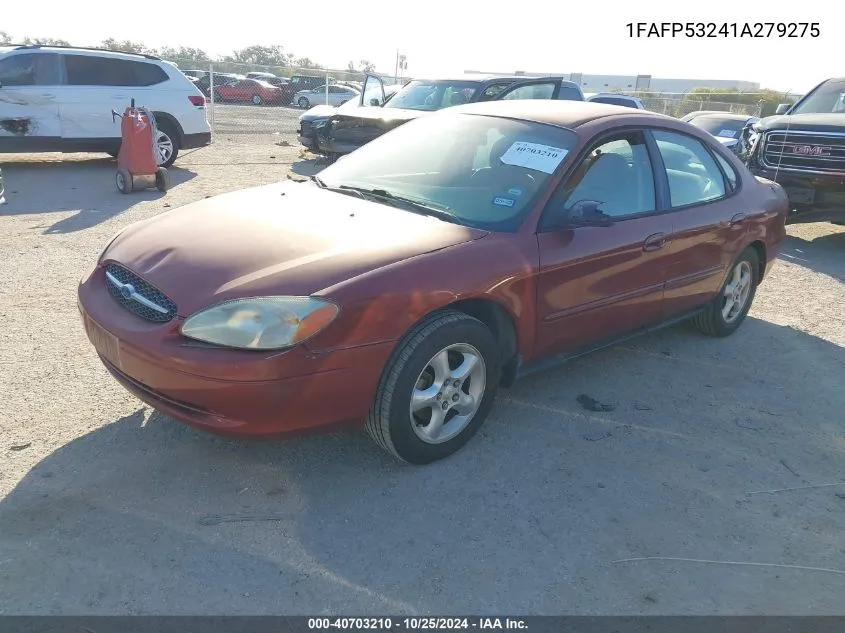 2001 Ford Taurus Se VIN: 1FAFP53241A279275 Lot: 40703210