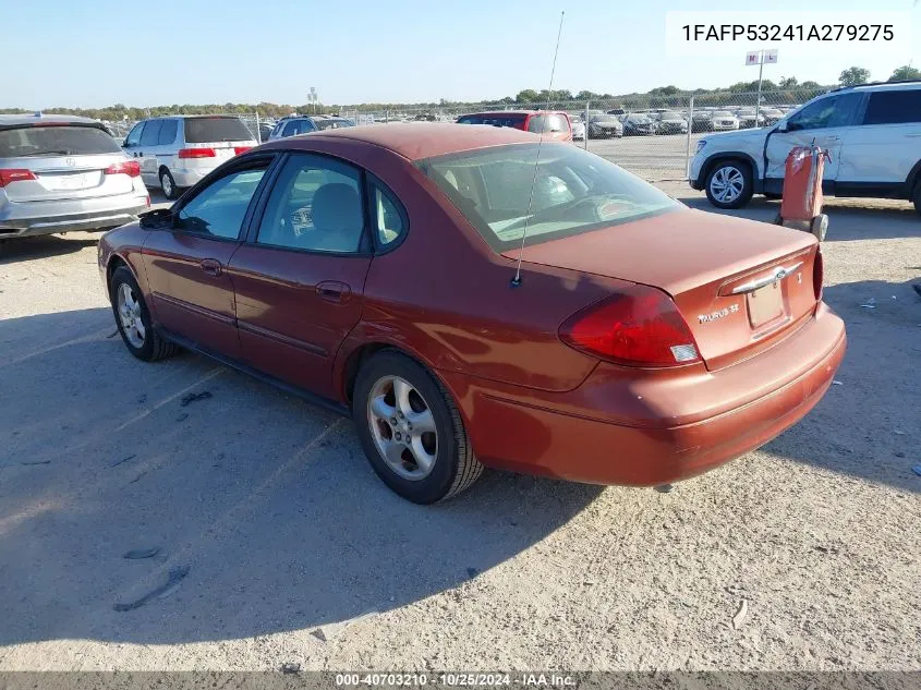 2001 Ford Taurus Se VIN: 1FAFP53241A279275 Lot: 40703210