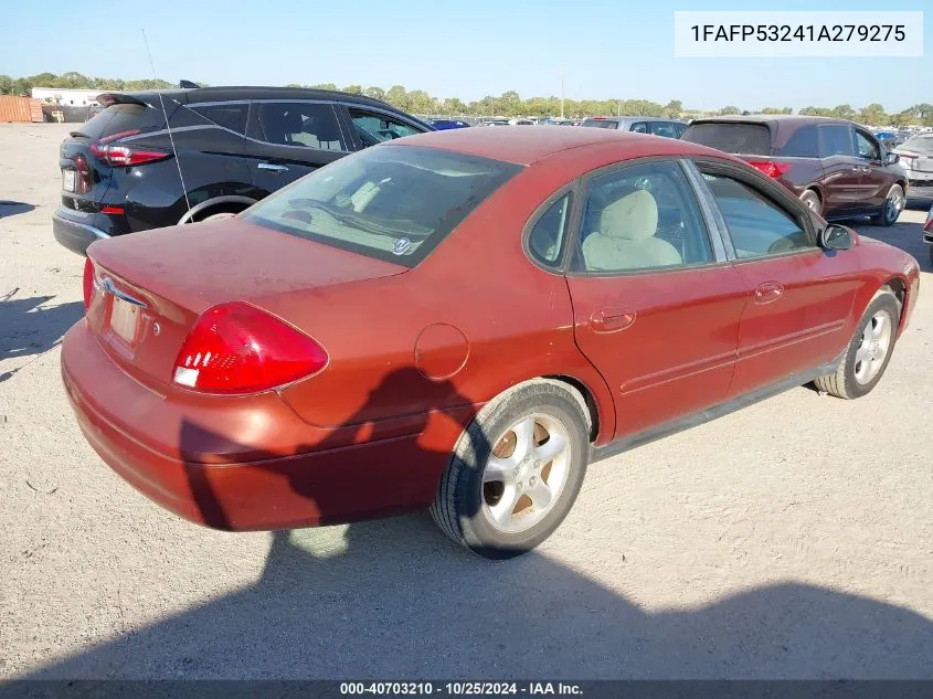 2001 Ford Taurus Se VIN: 1FAFP53241A279275 Lot: 40703210