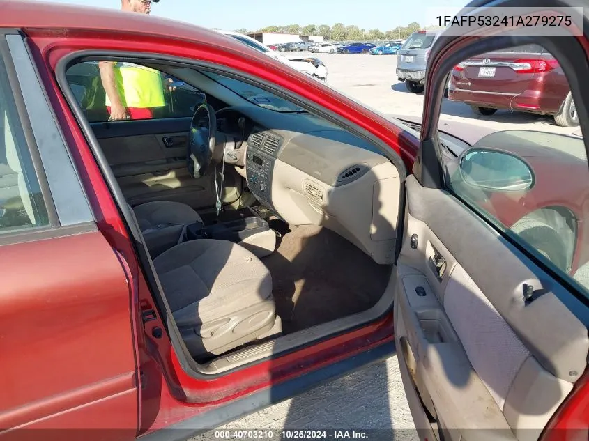 2001 Ford Taurus Se VIN: 1FAFP53241A279275 Lot: 40703210