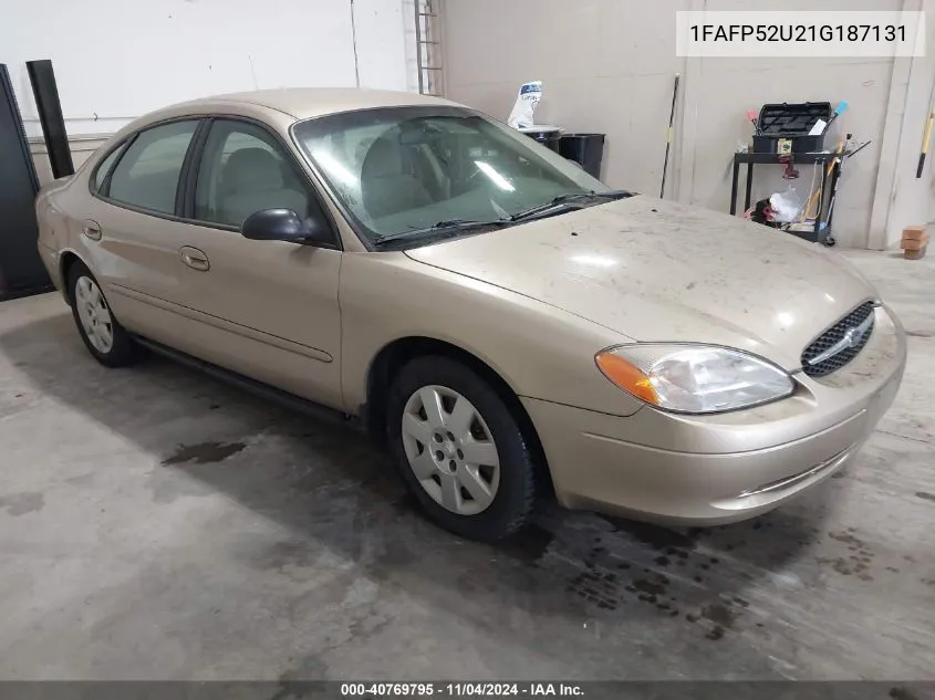 2001 Ford Taurus Lx VIN: 1FAFP52U21G187131 Lot: 40769795