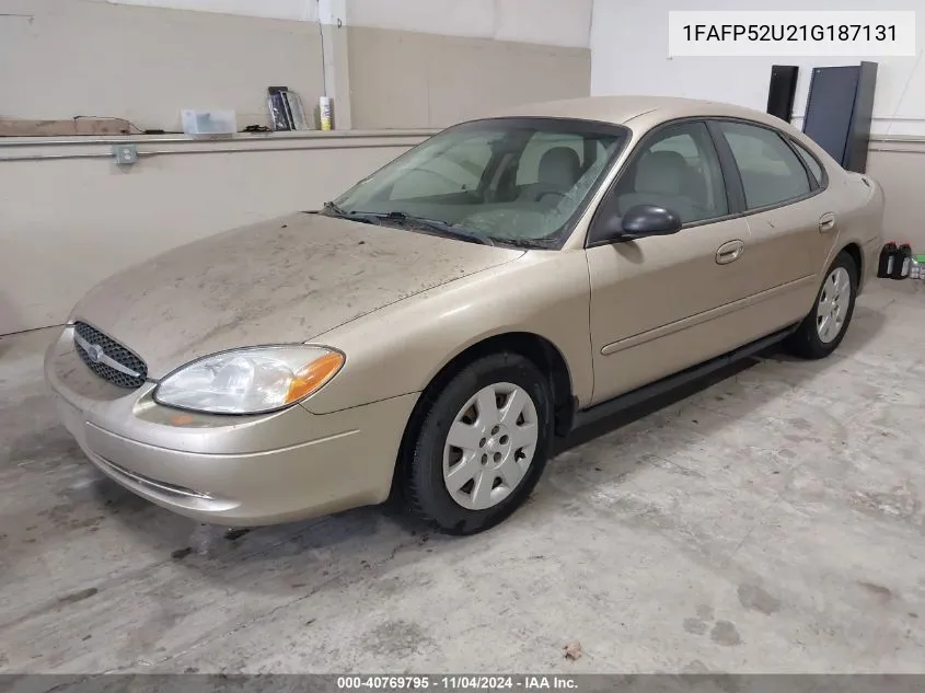 2001 Ford Taurus Lx VIN: 1FAFP52U21G187131 Lot: 40769795