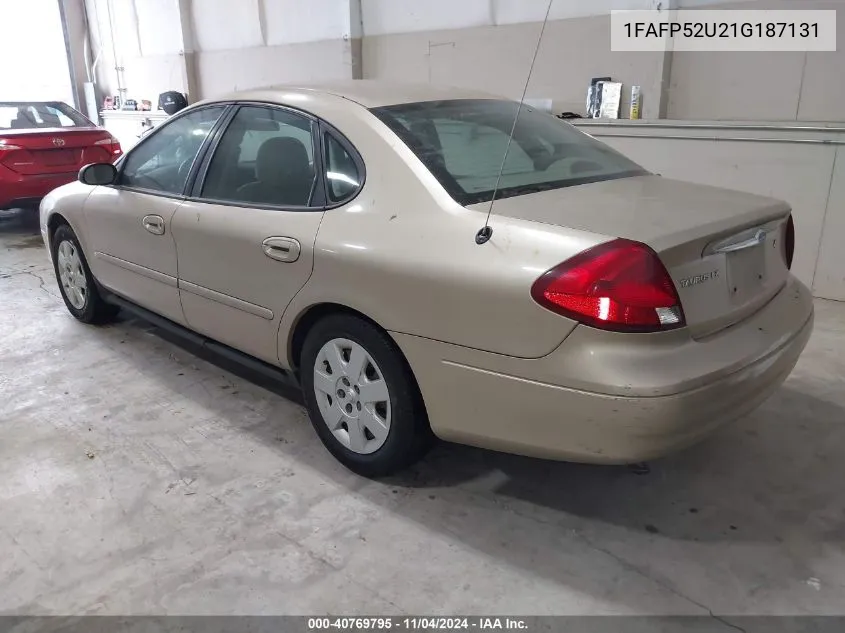 2001 Ford Taurus Lx VIN: 1FAFP52U21G187131 Lot: 40769795