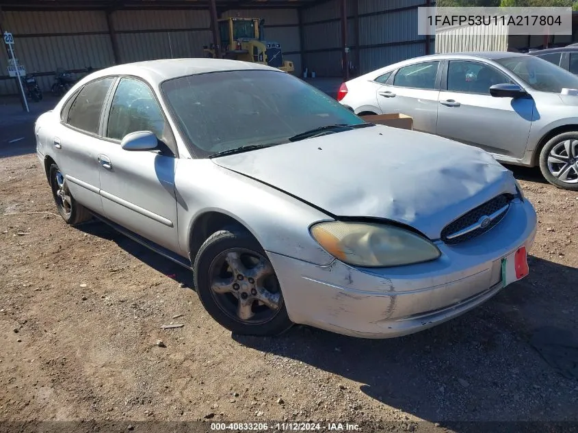 2001 Ford Taurus Se VIN: 1FAFP53U11A217804 Lot: 40833206