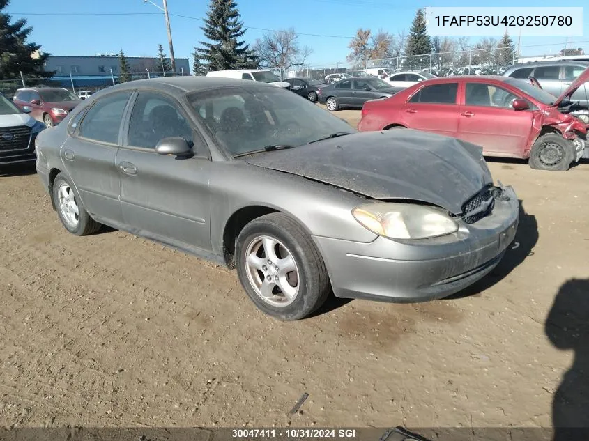 2002 Ford Taurus Se VIN: 1FAFP53U42G250780 Lot: 30047411