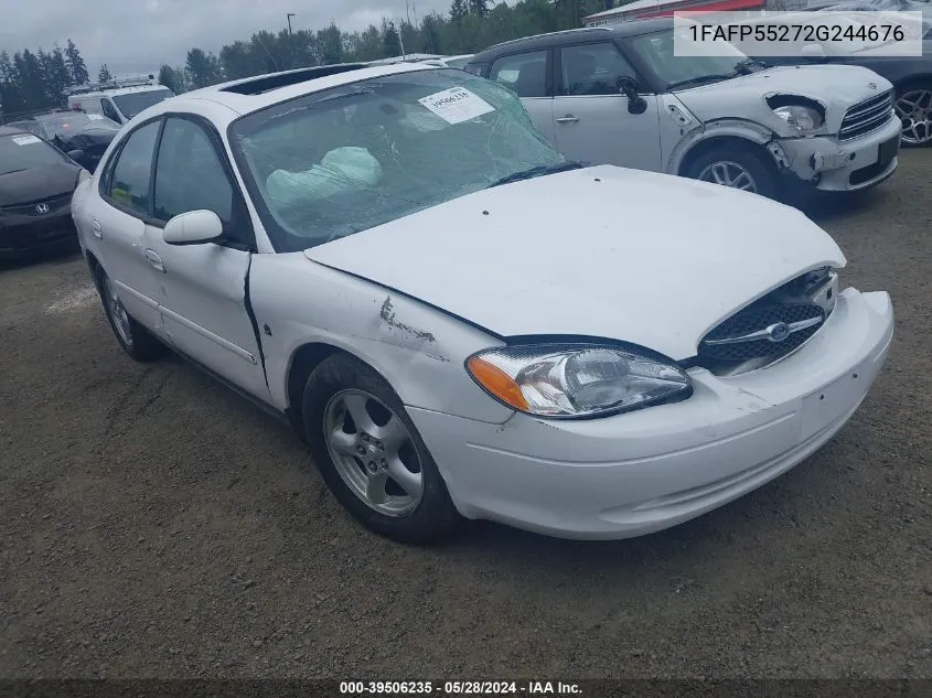 2002 Ford Taurus Ses VIN: 1FAFP55272G244676 Lot: 39506235