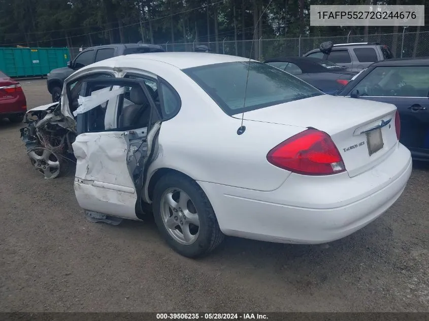 2002 Ford Taurus Ses VIN: 1FAFP55272G244676 Lot: 39506235