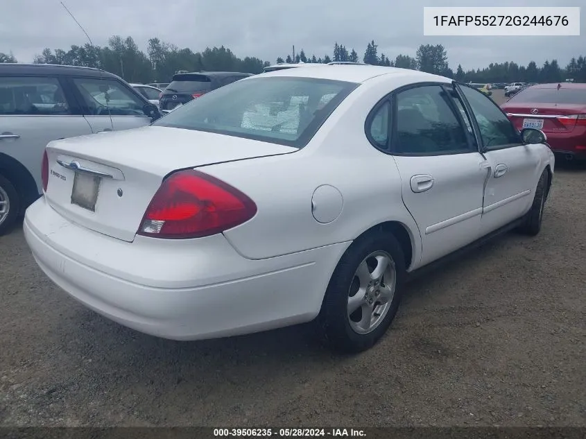 2002 Ford Taurus Ses VIN: 1FAFP55272G244676 Lot: 39506235