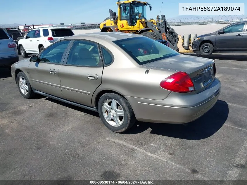 1FAHP56S72A189074 2002 Ford Taurus Sel