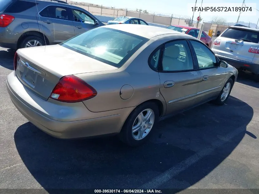 1FAHP56S72A189074 2002 Ford Taurus Sel