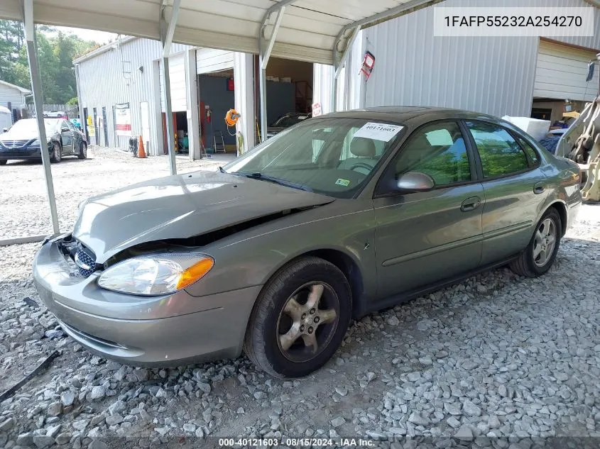 2002 Ford Taurus Ses VIN: 1FAFP55232A254270 Lot: 40121603