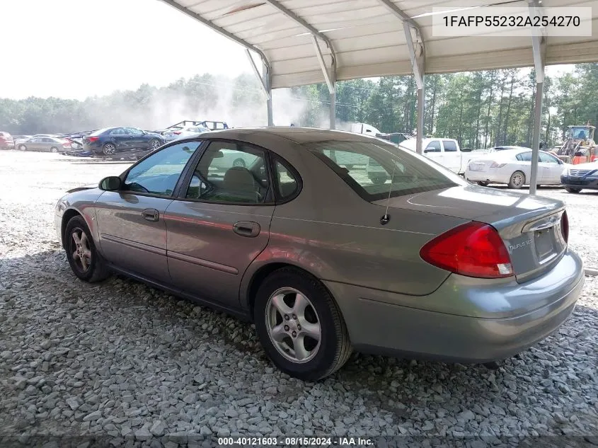 2002 Ford Taurus Ses VIN: 1FAFP55232A254270 Lot: 40121603