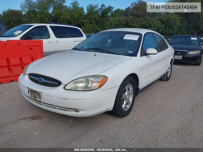 2002 Ford Taurus Se VIN: 1FAFP53U02A143454 Lot: 40208395