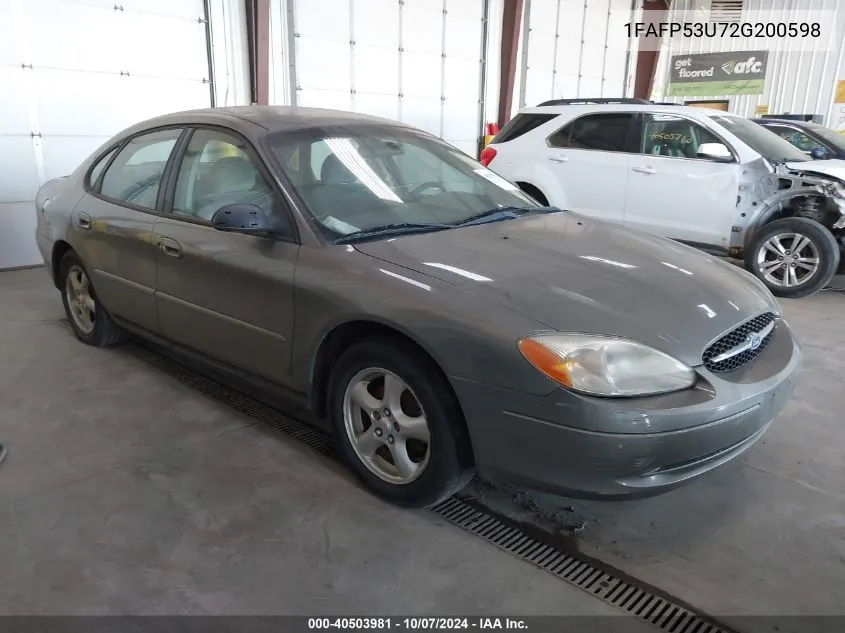 1FAFP53U72G200598 2002 Ford Taurus Se