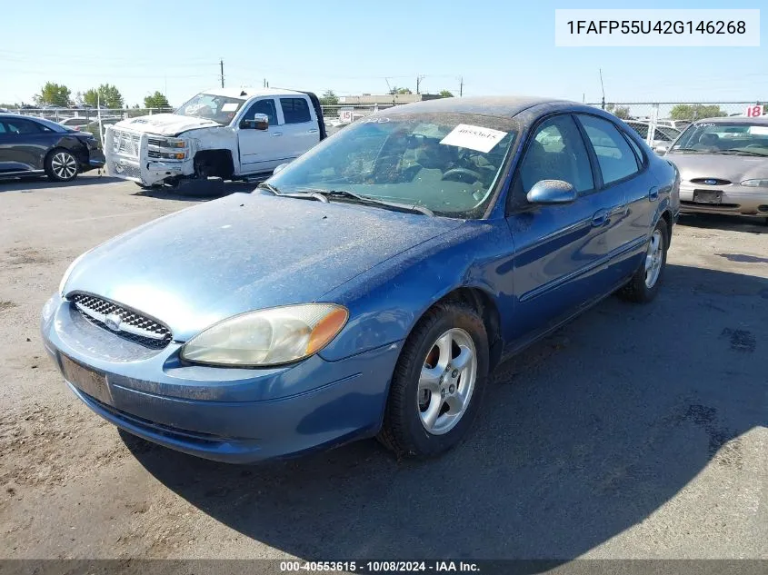 2002 Ford Taurus Ses VIN: 1FAFP55U42G146268 Lot: 40553615