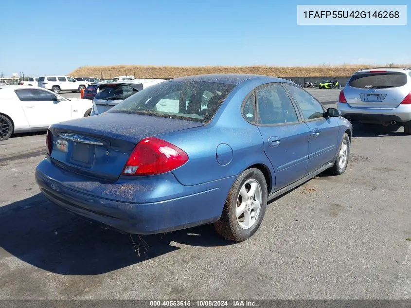 2002 Ford Taurus Ses VIN: 1FAFP55U42G146268 Lot: 40553615