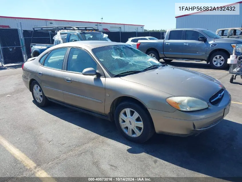 2002 Ford Taurus Sel VIN: 1FAHP56S82A132432 Lot: 40573016