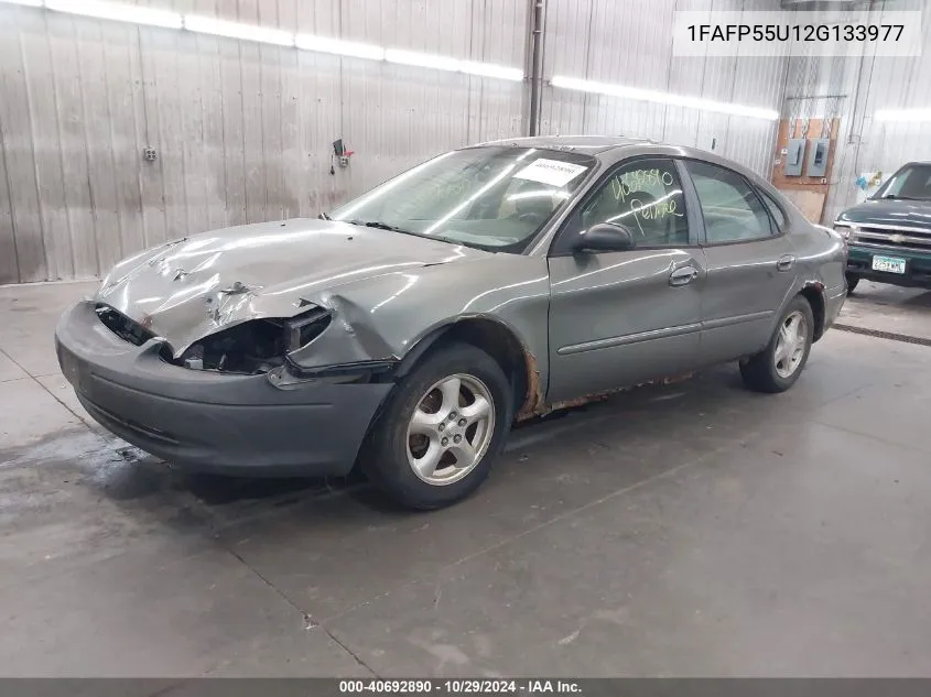 2002 Ford Taurus Ses VIN: 1FAFP55U12G133977 Lot: 40692890