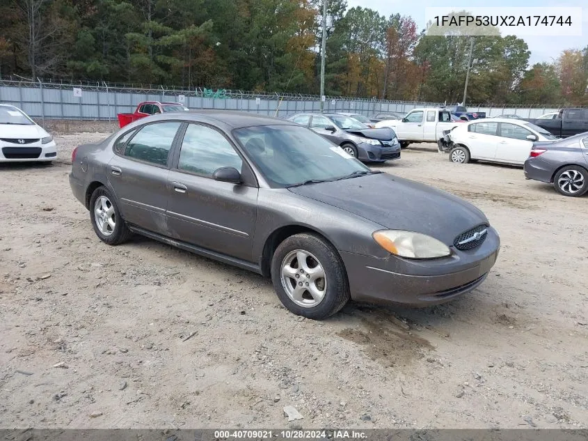 2002 Ford Taurus Se VIN: 1FAFP53UX2A174744 Lot: 40709021