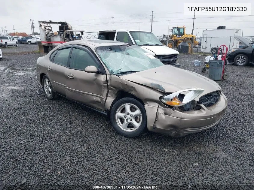 2002 Ford Taurus Ses VIN: 1FAFP55U12G187330 Lot: 40790901