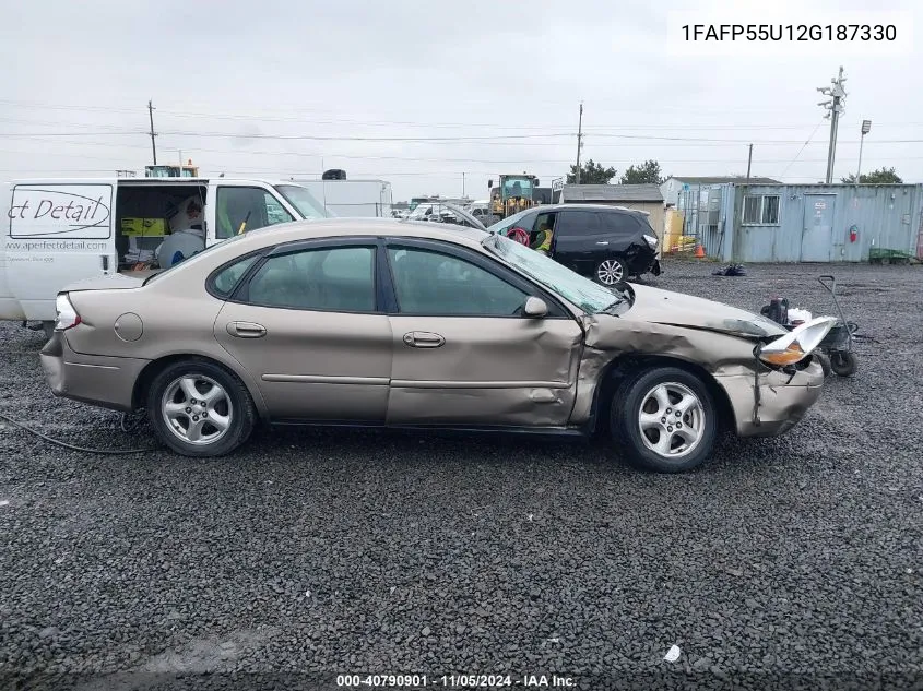 2002 Ford Taurus Ses VIN: 1FAFP55U12G187330 Lot: 40790901