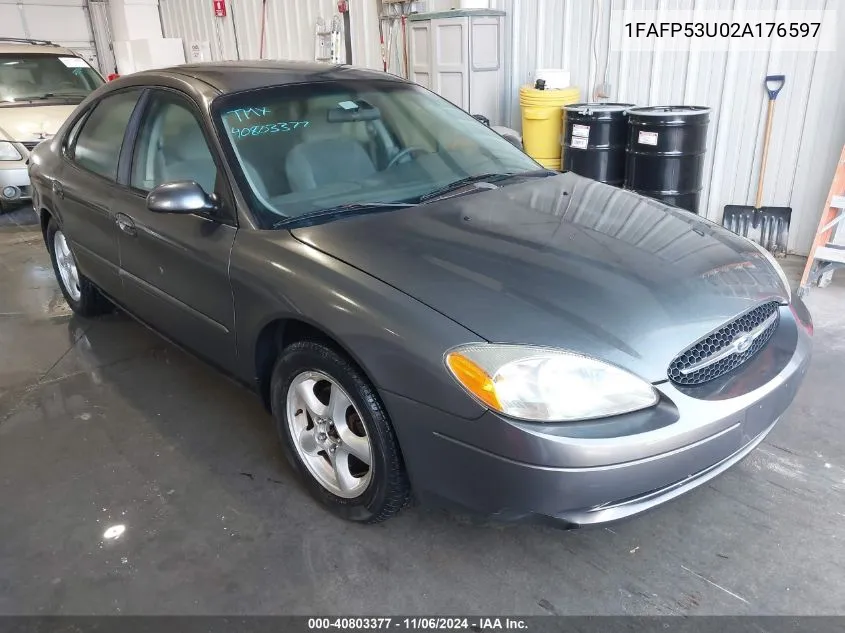 2002 Ford Taurus Se VIN: 1FAFP53U02A176597 Lot: 40803377