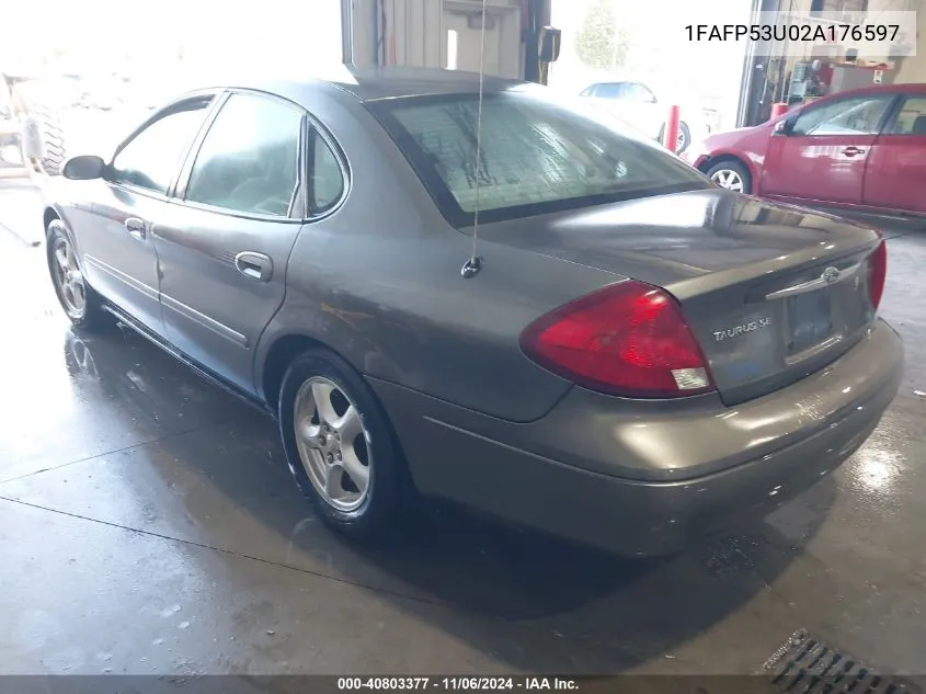 2002 Ford Taurus Se VIN: 1FAFP53U02A176597 Lot: 40803377