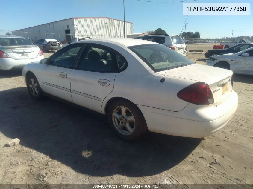 1FAHP53U92A177868 2002 Ford Taurus Se