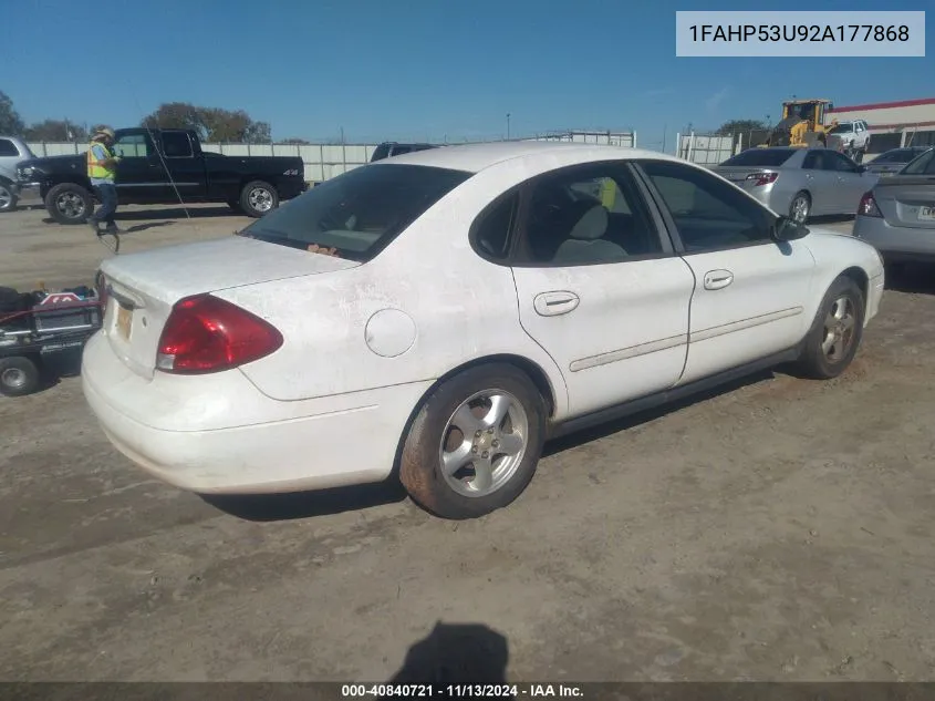 1FAHP53U92A177868 2002 Ford Taurus Se