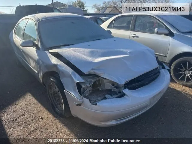 2003 Ford Taurus Se VIN: 1FAFP53UX3G219843 Lot: 20182338