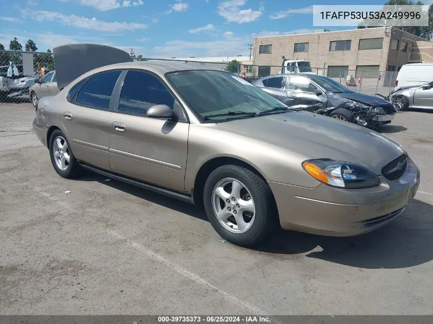 2003 Ford Taurus Se VIN: 1FAFP53U53A249996 Lot: 39735373