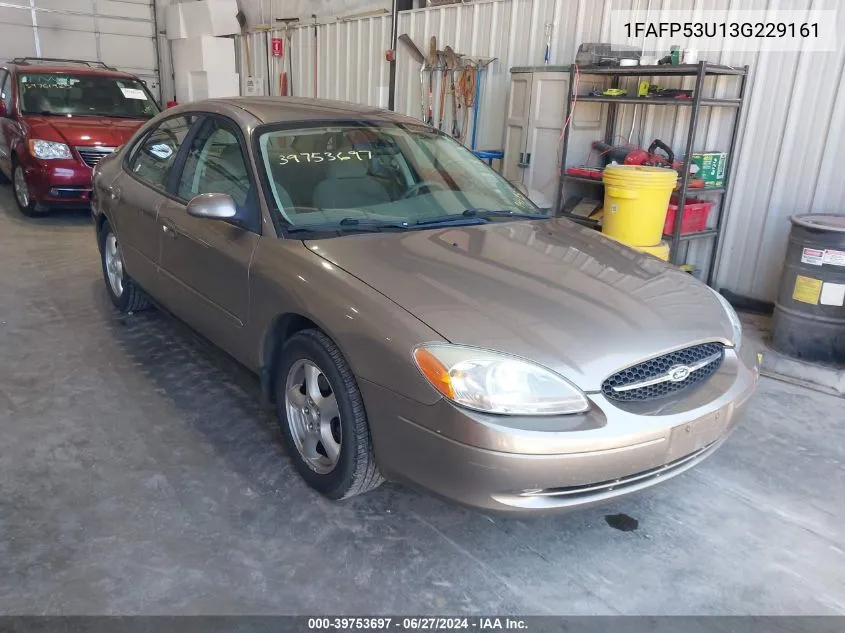 2003 Ford Taurus Se VIN: 1FAFP53U13G229161 Lot: 39753697