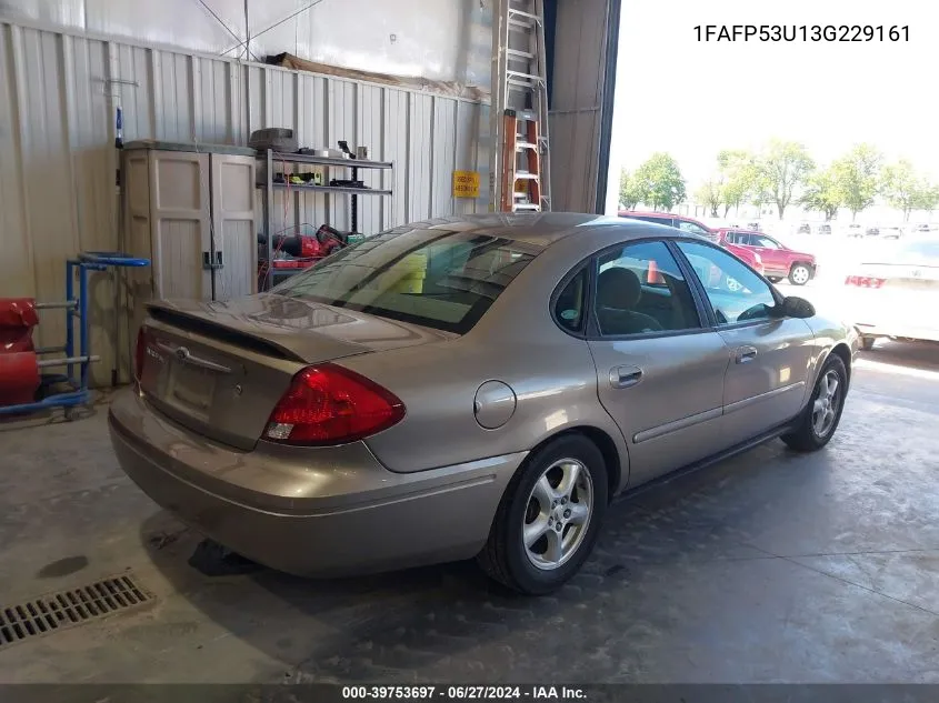 2003 Ford Taurus Se VIN: 1FAFP53U13G229161 Lot: 39753697