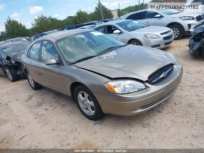 2003 Ford Taurus Ses VIN: 1FAFP55UX3A271182 Lot: 39810681