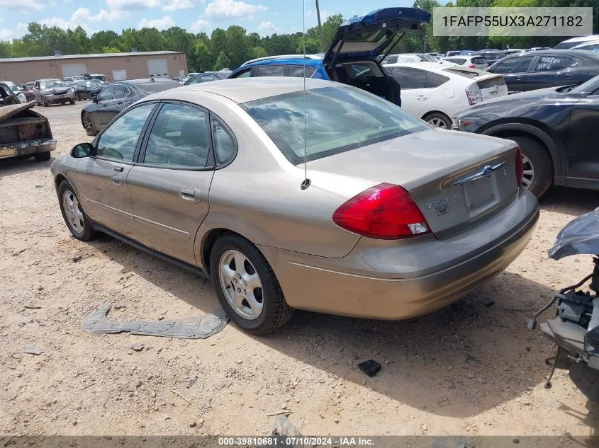 2003 Ford Taurus Ses VIN: 1FAFP55UX3A271182 Lot: 39810681