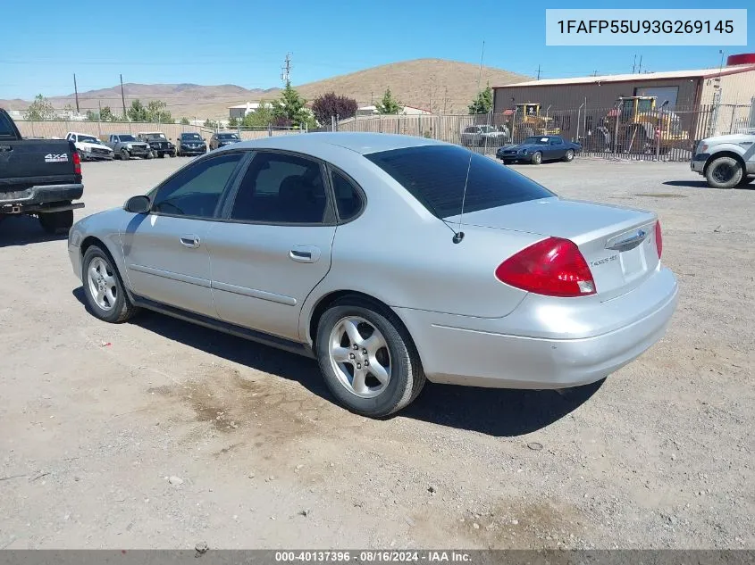 1FAFP55U93G269145 2003 Ford Taurus Ses