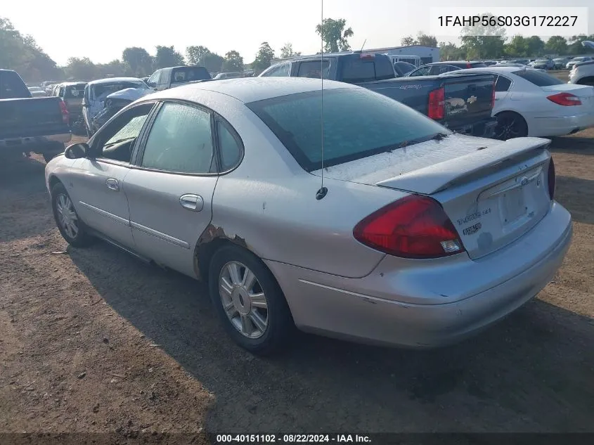 1FAHP56S03G172227 2003 Ford Taurus Sel