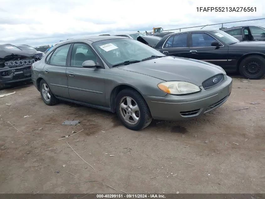 2003 Ford Taurus Ses VIN: 1FAFP55213A276561 Lot: 40299151