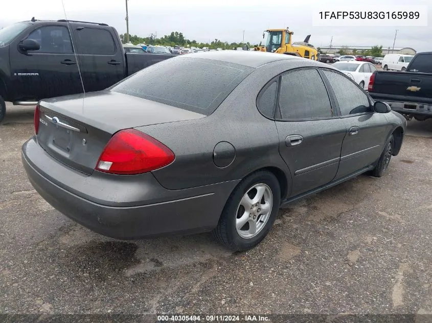 2003 Ford Taurus Se/Se Standard VIN: 1FAFP53U83G165989 Lot: 40305494