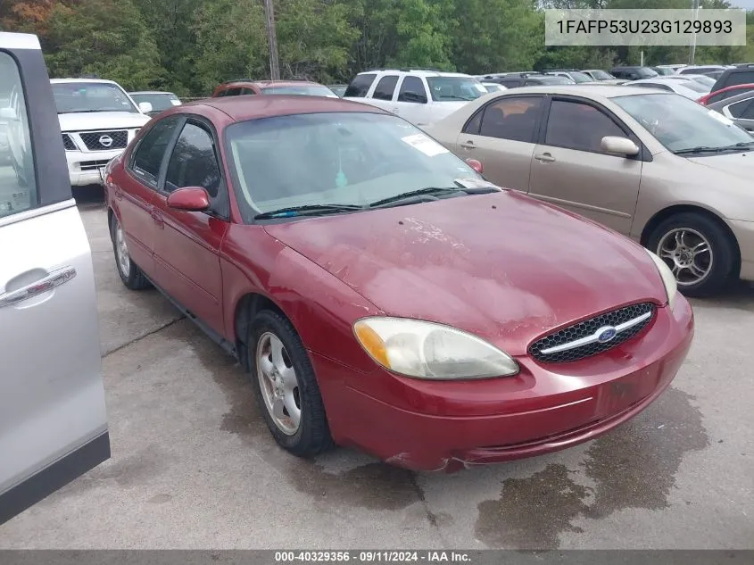 2003 Ford Taurus Se/Se Standard VIN: 1FAFP53U23G129893 Lot: 40329356