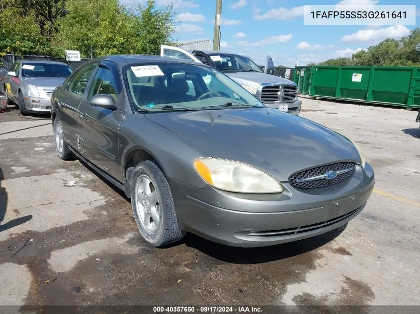 2003 Ford Taurus Ses VIN: 1FAFP55S53G261641 Lot: 40357650