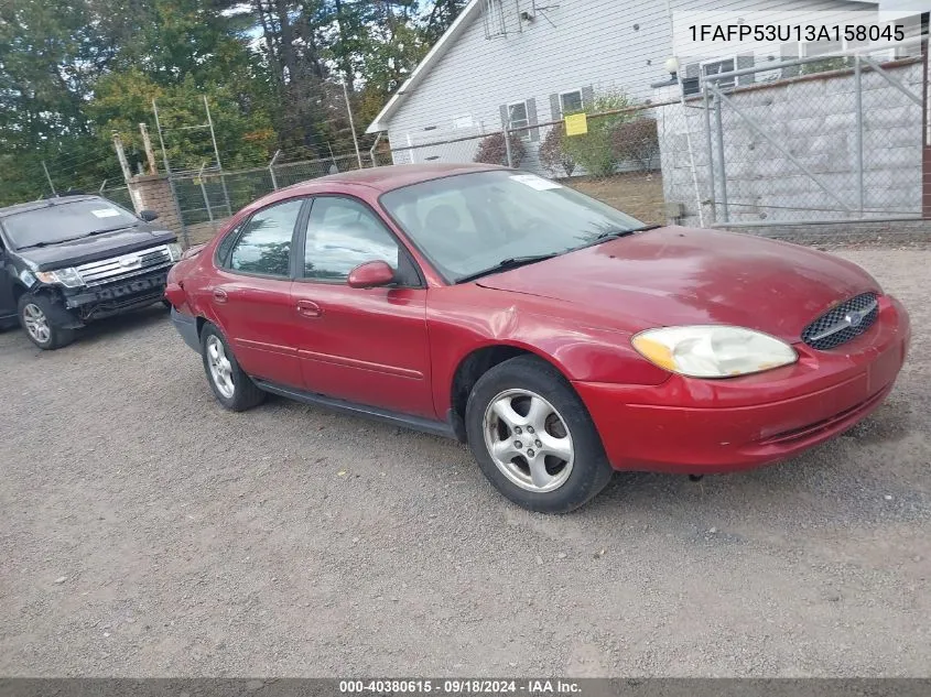 2003 Ford Taurus Se/Se Standard VIN: 1FAFP53U13A158045 Lot: 40380615