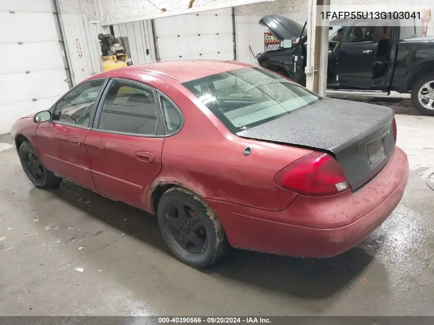 2003 Ford Taurus Ses VIN: 1FAFP55U13G103041 Lot: 40390566