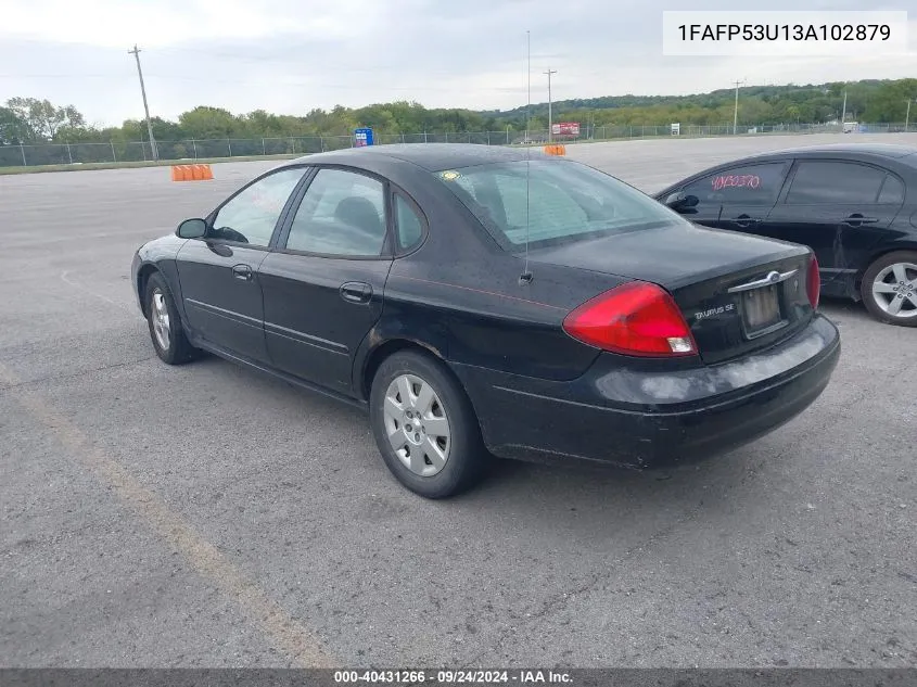 2003 Ford Taurus Se VIN: 1FAFP53U13A102879 Lot: 40431266