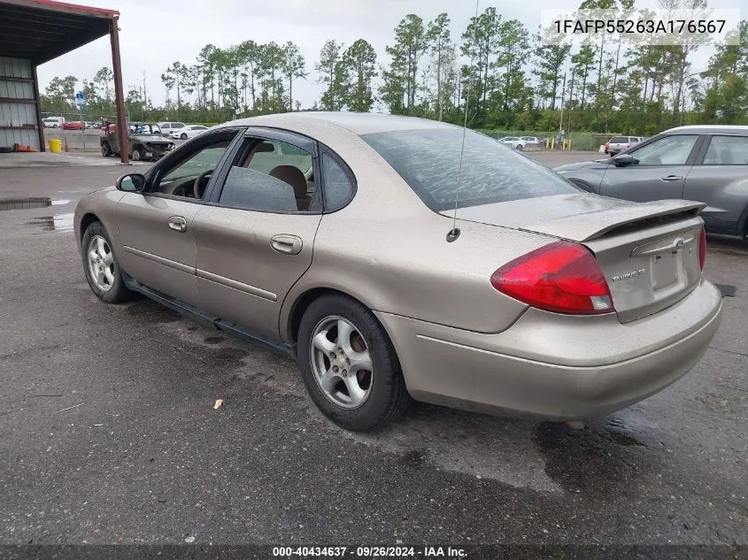 1FAFP55263A176567 2003 Ford Taurus Ses