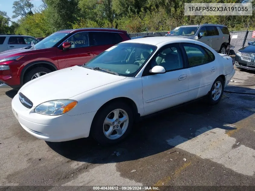 2003 Ford Taurus Ses VIN: 1FAFP552X3A191055 Lot: 40438612