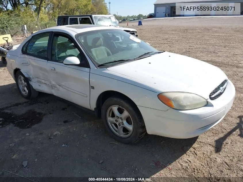 2003 Ford Taurus Ses VIN: 1FAFP55S93G245071 Lot: 40544434