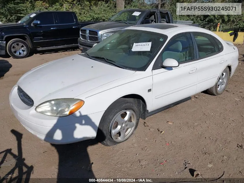 2003 Ford Taurus Ses VIN: 1FAFP55S93G245071 Lot: 40544434