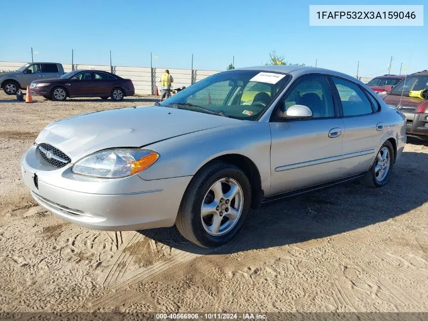 2003 Ford Taurus Se VIN: 1FAFP532X3A159046 Lot: 40566906