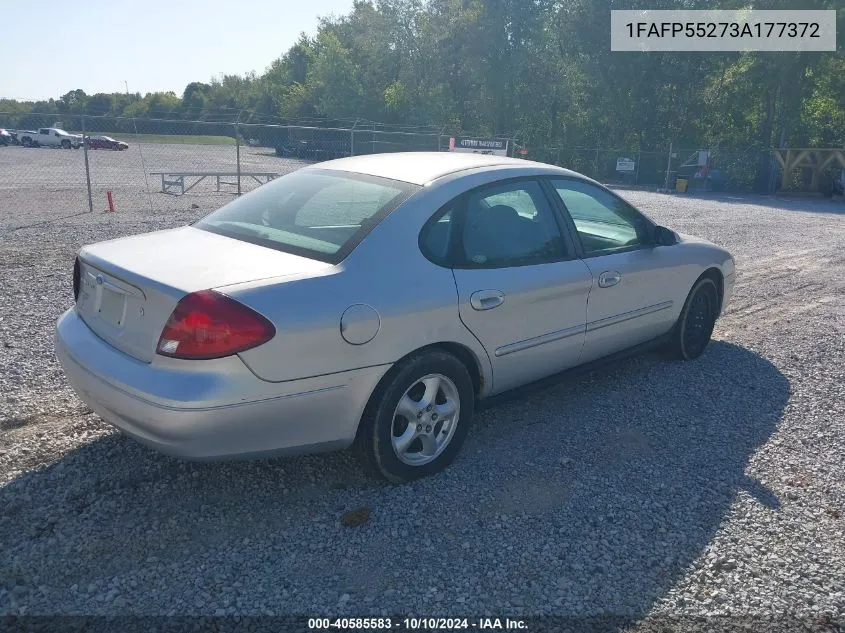 2003 Ford Taurus Ses VIN: 1FAFP55273A177372 Lot: 40585583